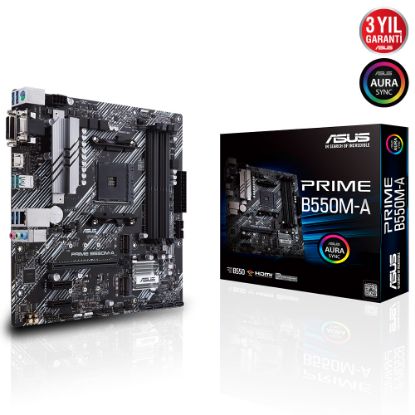 Asus Prime B550M-A AMD AM4 3.Nesil DDR4 VGA DVI HDMI Anakart resmi