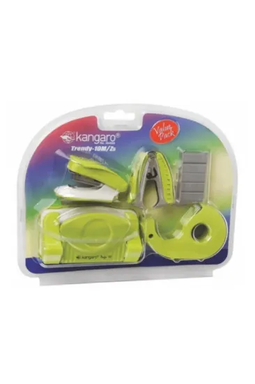 Kangaro Set T.Zımba+Perfaratör ( Delgeç )+Tel Sökücü Yeşil SS-T10M resmi