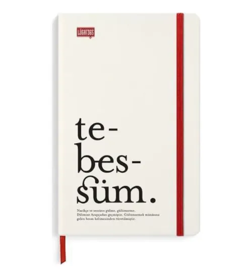 Lugat365 Ciltli Defter Tebessüm 13x21 80 YP Çizgili 500311-99 resmi