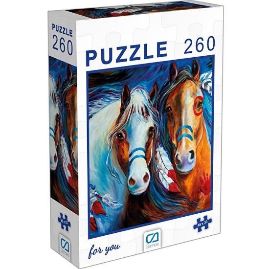 Ca Puzzle 260 Parça Atlar 6003 resmi