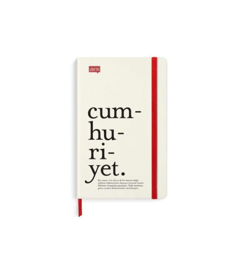 Lugat365 Ciltli Lastikli Defter 13x21 80 YP Çizgili 500305-99 resmi