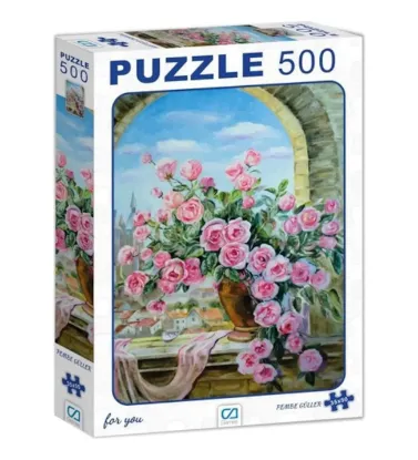 Ca Puzzle 500 Parça Pembe Güller 7507 resmi