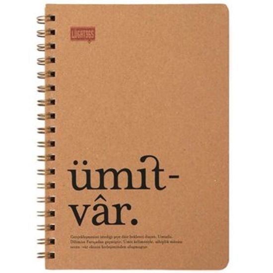 Lugat365 Kraft Kap.Spr Defter 16x22 80 YP Kareli 500234-99 resmi