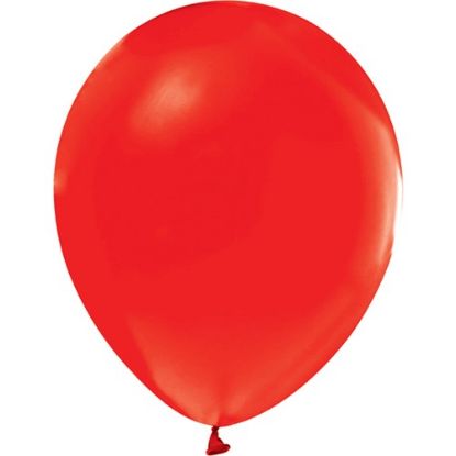 Nedi Balon Düz Renk Kırmızı 100 Lü NPM-72002 resmi