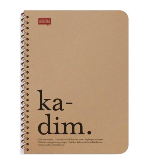 Lugat365 Kraft Kap.Spr Defter Kadim 16x22 80 YP Çizgili 500211-99 resmi