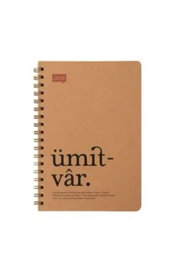 Lugat365 Kraft Kap.Spr Defter Ümitv 16x22 80 YP Çizgili 500214-99 resmi
