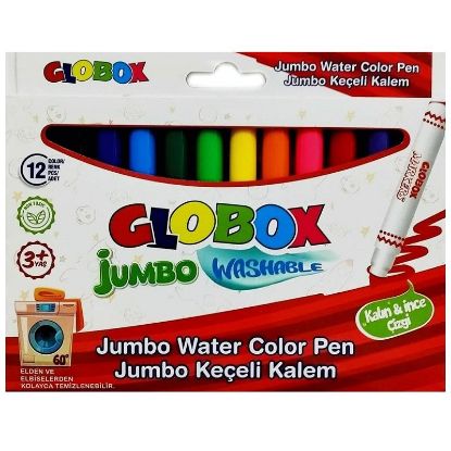 Globox Keçeli Kalem Jumbo Yıkanabilir 12 Li 3379 resmi