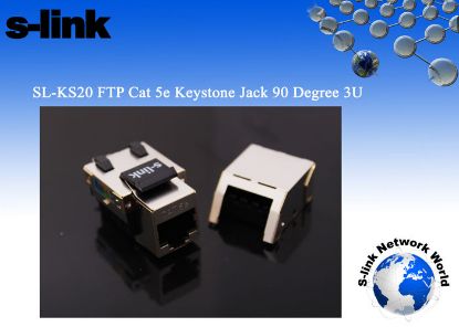 S-link SL-KS20 FTP CAT5E Kestone Jack3U 90 Dek resmi