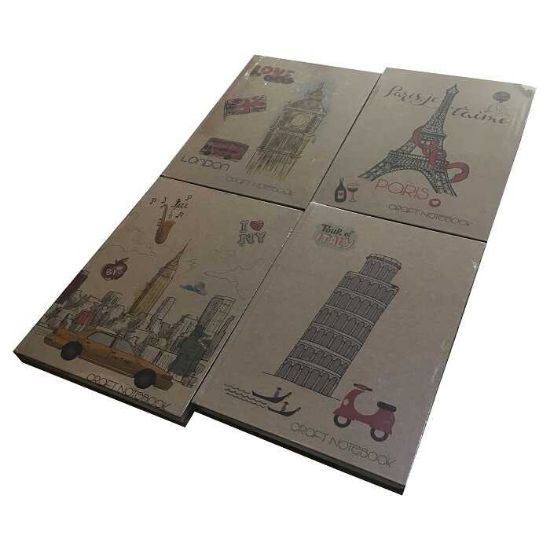 Liz Defter Kraft Kapak 20x28 Kitap Kağıdı 144 YP Kareli resmi