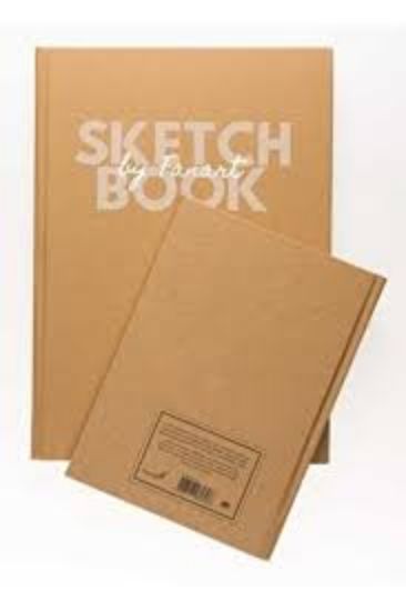 Fanart Sketch Book Academy Kraft Sert Kapak A4 96 YP F-8691 resmi