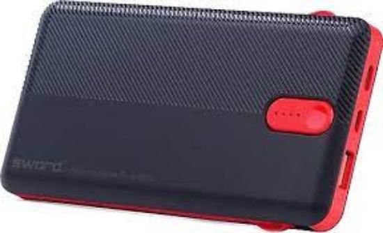 Sword 20P03 Black/Red Triple Powerbank 20.000mAH Kendinden Kablolu  resmi