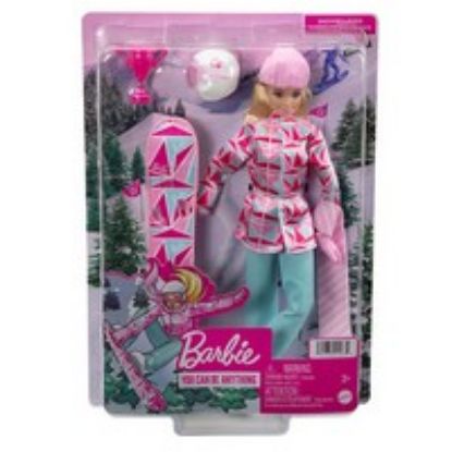 Barbie Snowboard Sporcusu Bebek HCN32 resmi