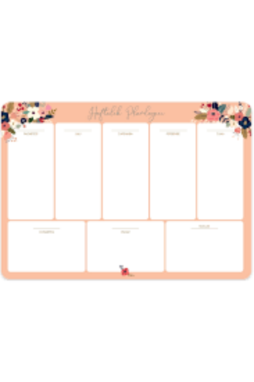 Keskin Color Haftalık Planner Blok Pudra 17x24 resmi