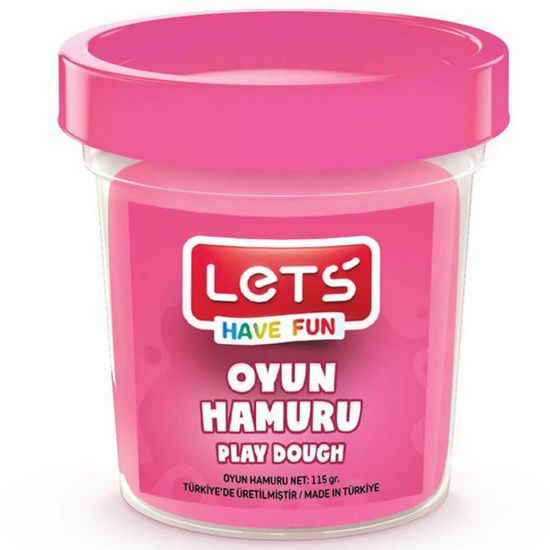 Lets Oyun Hamuru Tek Renk Pembe 115 GR L8440-7 resmi