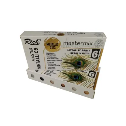 Rich Mastermix Metalik 60 CC 6 Lı Set 14295 resmi