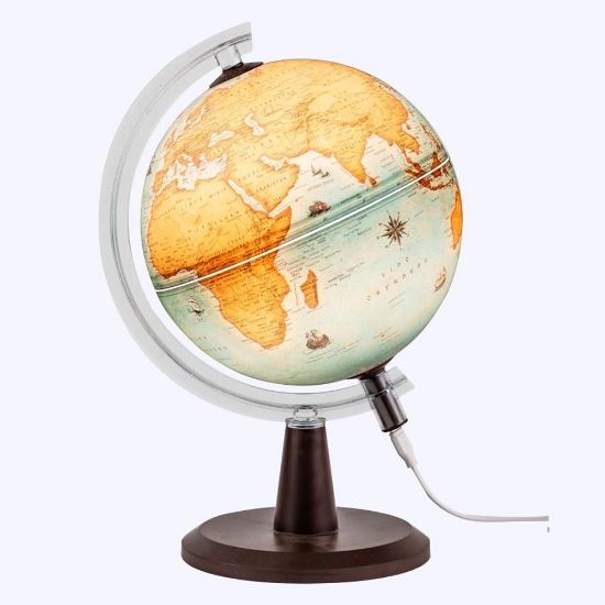 Gürbüz Modern Küre Antik Işıklı 20 CM 48205 resmi