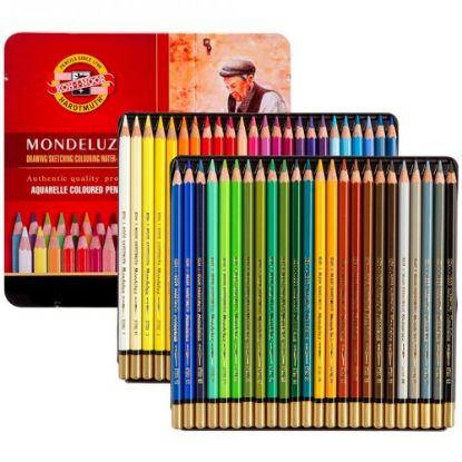 Koh-I Noor Set Of Aquarell ColouRed Pencils 3726 48 resmi