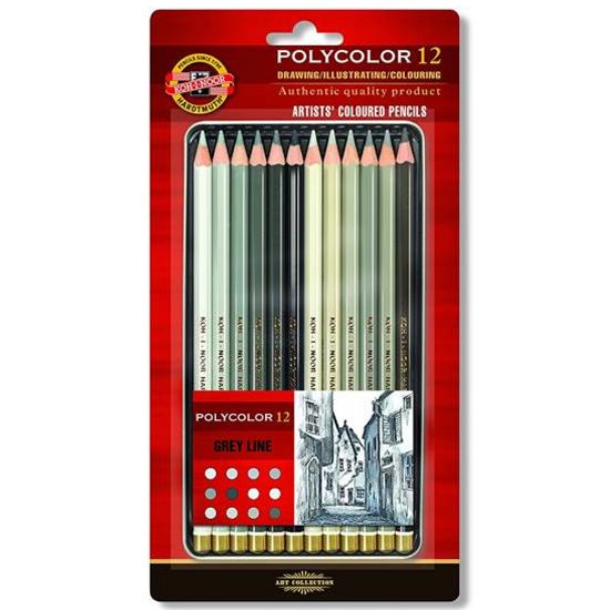 Koh-I Noor Artist´s 12 li Gri Line K. Boya resmi