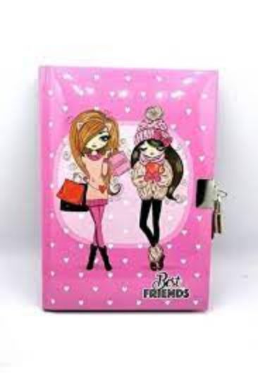 Keskin Color Hatıra Defteri Kilitli Best Friends 80 YP 14x20   resmi