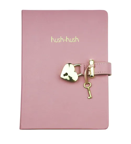 Vj Defter Hush Hush Kilitli 13x18 80 GR 160 YP Çizgili Lila 1333 resmi