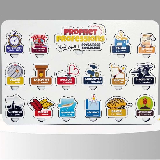 Moon Beavers Peygamber Meslekleri Ahşap Eğitici Oyun resmi