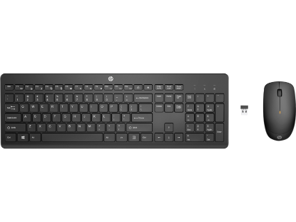 HP 235 1Y4D0AA Siyah Kablosuz Klavye Mouse Seti 2,4 GHz 1600 DPI (2 x AAA (keyboard); 1 x AA Mouse) resmi