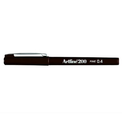 Artline Fineliner 0.4 MM Siyah EK-200N (12 Adet) resmi