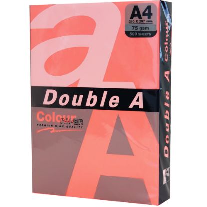 Double A Renkli Fotokopi Kağıdı  500 LÜ A4 75 GR Fosforlu Punch resmi