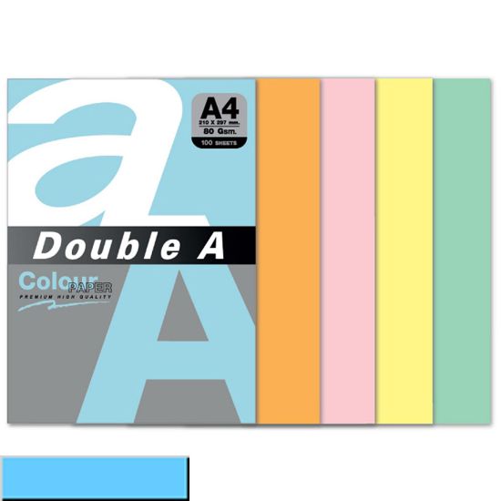Double A Renkli Kağıt 100 LÜ A4 80 GR Pastel Okyanus Mavisi resmi