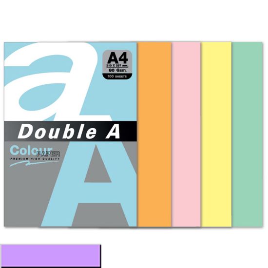 Double A Renkli Kağıt 100 LÜ A4 80 GR Pastel Lavanta resmi