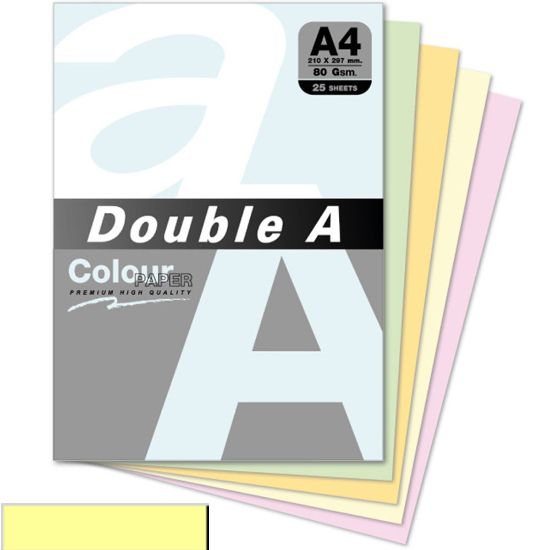 Double A Renkli Kağıt 25 Lİ A4 80 GR Pastel Cheese resmi
