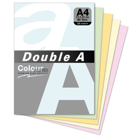 Double A Renkli Kağıt 25 Li A4 80 GR Ocean resmi