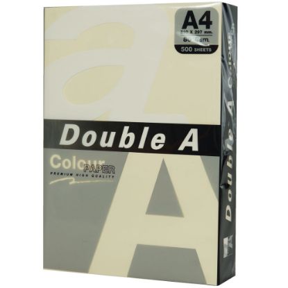 Double A Renkli Fotokopi Kağıdı  500 LÜ A4 80 GR Pastel Fildişi resmi