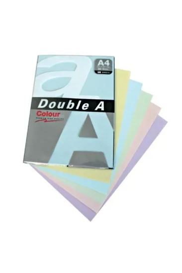 Double A Renkli Kağıt 500 LÜ A4 80 GR Pastel Karışık resmi
