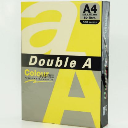 Double A Renkli Fotokopi Kağıdı  500 LÜ A4 80 GR Limon Sarısı resmi