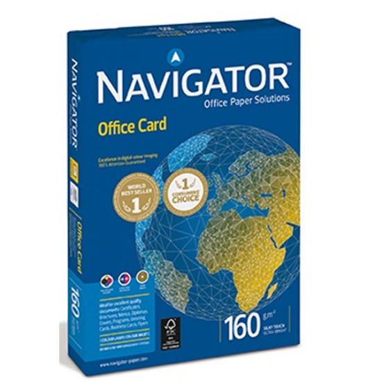 Navigator Gramajlı Kağıt Laser-Copy-Inkjet Office Card 250 Lİ A4 160 GR Beyaz resmi