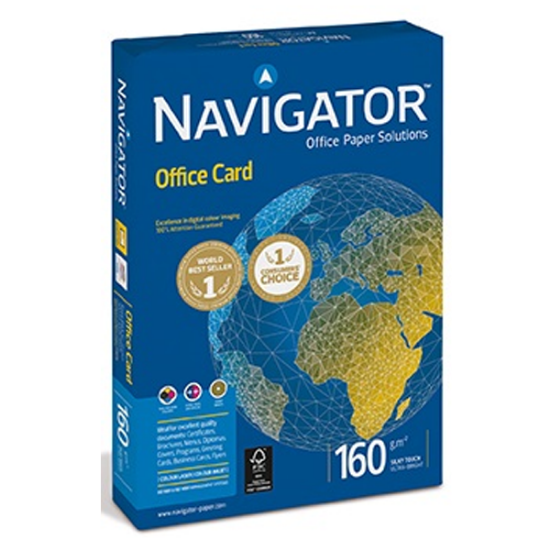 Navigator Gramajlı Kağıt Laser-Copy-Inkjet Office Card 250 Lİ A3 160 GR Beyaz resmi