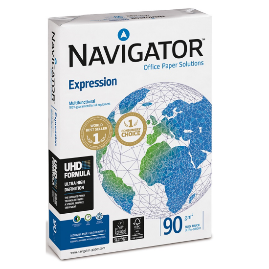 Navigator Gramajlı Kağıt Laser-Copy-Inkjet Expression 500 LÜ A3 90 GR Beyaz resmi