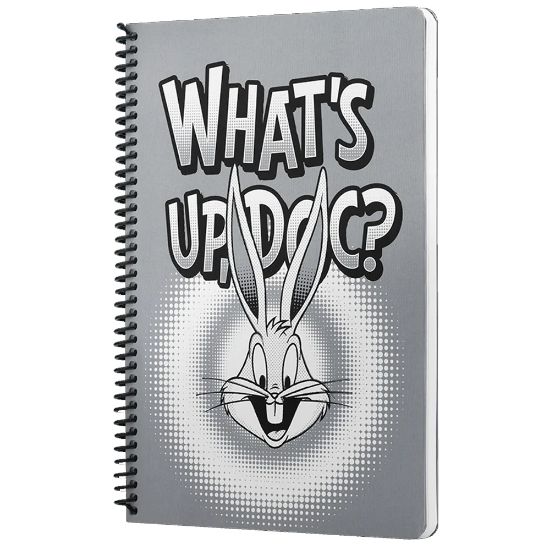 Mabbels Spiralli Defter Looney Tunes Whats up Doc Gri 80 YP 17x24 DFT-388487 resmi