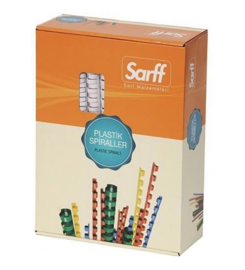 Sarff Spiral Plastik 45 SY 8 MM Beyaz 15202011 (100 Adet) resmi
