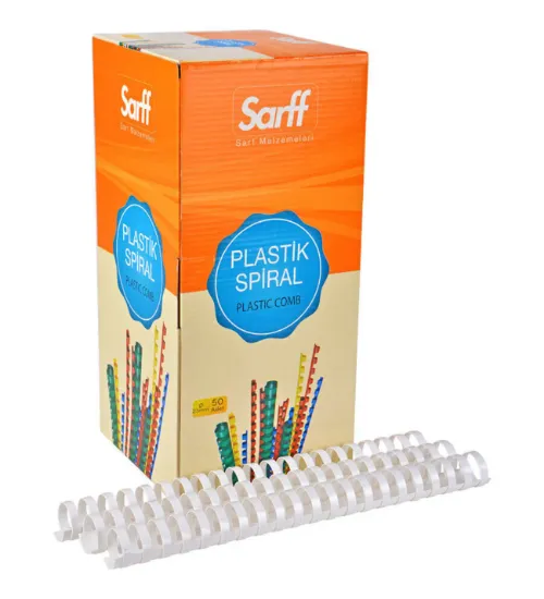 Sarff Spiral Plastik 240 SY 25 MM Beyaz 15202061 (50 Adet) resmi