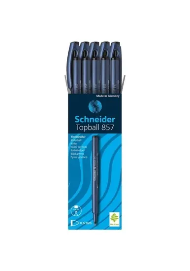 Schneider Roller Kalem Topball Bilye Uç 0.6 MM Mavi 857 (10 Adet) resmi
