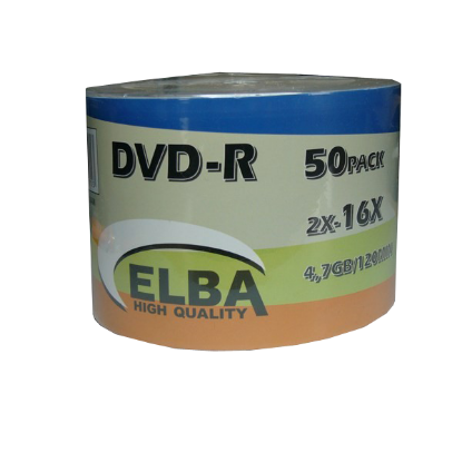 Elba DVD -R 4.7 GB / 120 DK Shrink 50 Lİ (50 Adet) resmi