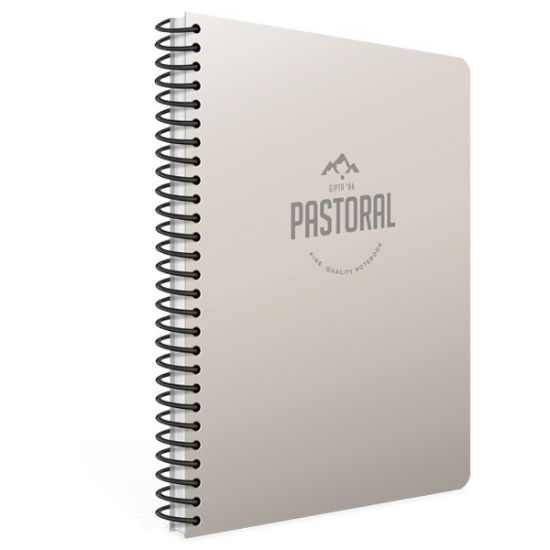 Gıpta Spiralli Plastik Kapak Defter Pastoral 17x24 72 YP Kare resmi