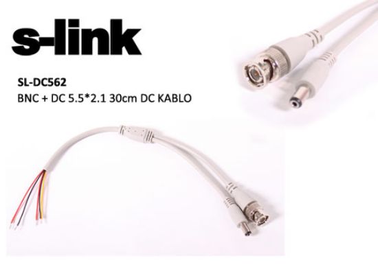 S-link SL-DC562 bnc+dc 5.5-2.1 0.30cm dc 10 paket  resmi