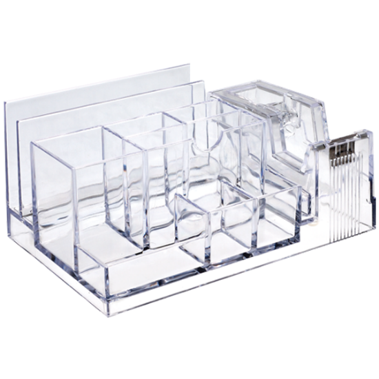 Ops Masa Seti Kalemlik Bant Makinalı Plastik Şeffaf KLM 301  resmi