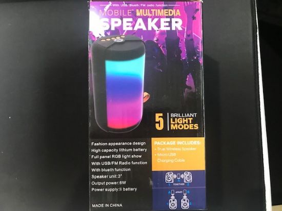 Portable Ms-2202BT Şarjlı/Sd/usb Bluetooth RGB Spekaer resmi