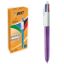 Bic Tükenmez Kalem Shıne 4 Colours Mor Gövde 12 Lİ 951351 (12 Adet) resmi