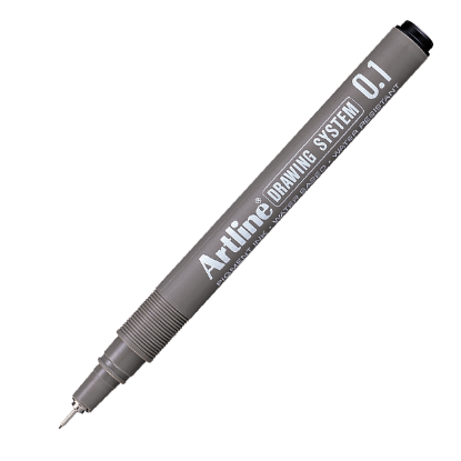 Artline Çizim Kalemi 0.1 MM Siyah EK231 (12 Adet) resmi