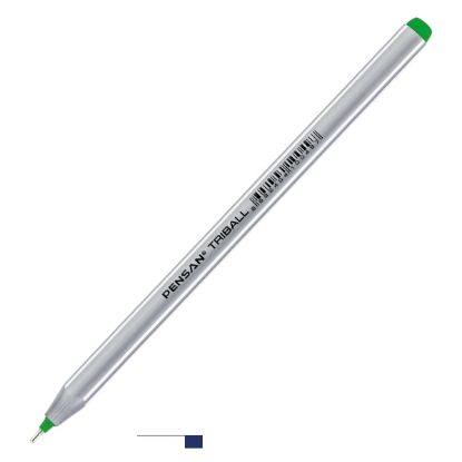Pensan Tükenmez Kalem Triball 1.0 MM Bilye Uç Yeşil 60 LI (60 Adet) resmi